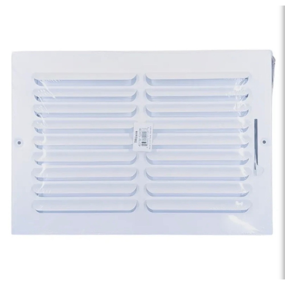 Truaire 12x08 401M 1-Way Curved Blade HVAC Vent Ceiling Register Cover Shutter